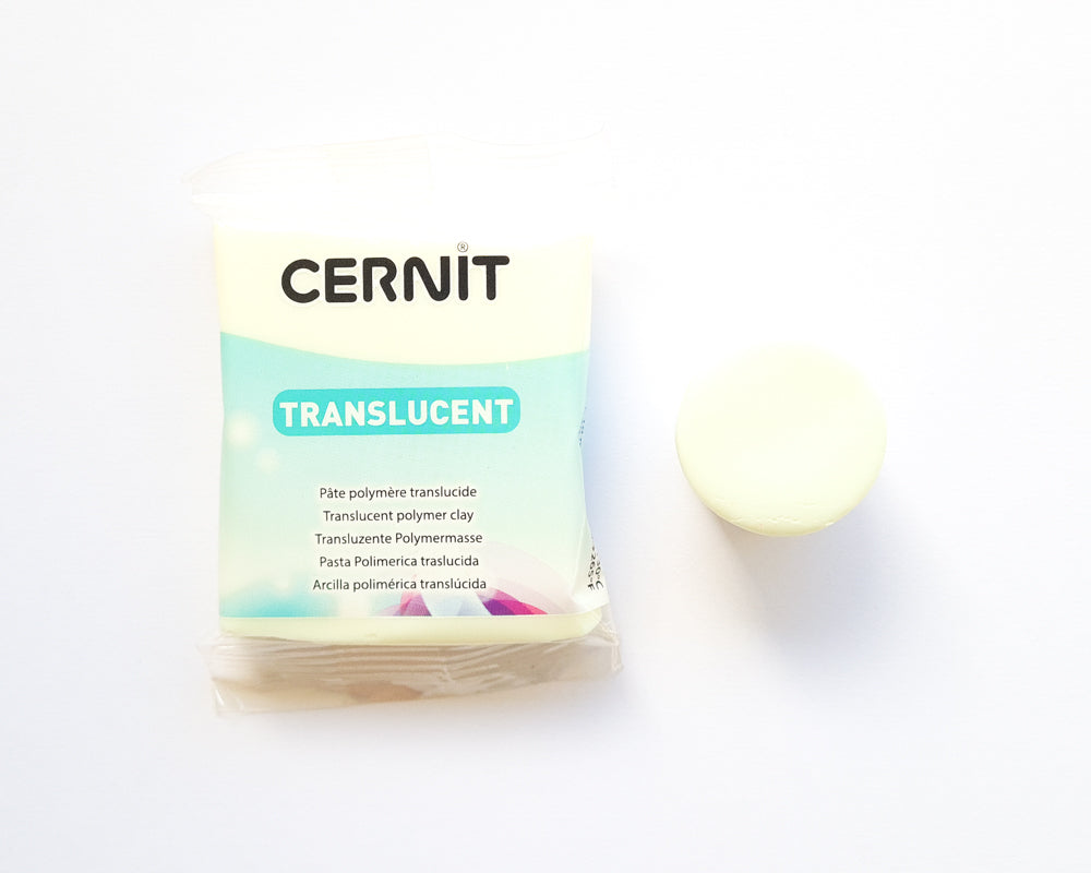 CERNIT Translucent Serie Polymer Clay, Night Glow, Nr. 024